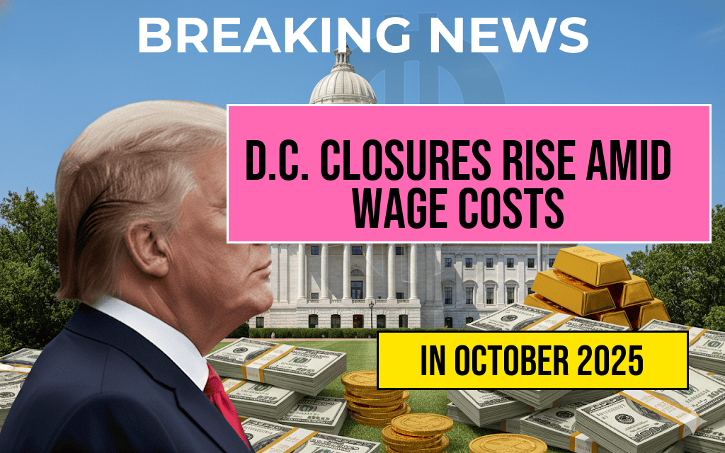 Restaurant Closures Rise as D.C. Eatery Attributes $60,000 Annual Wage Costs—What’s Next for Prices?